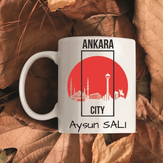 Ankara Silüeti kupa bardak, Ankara kupa bardak baskı